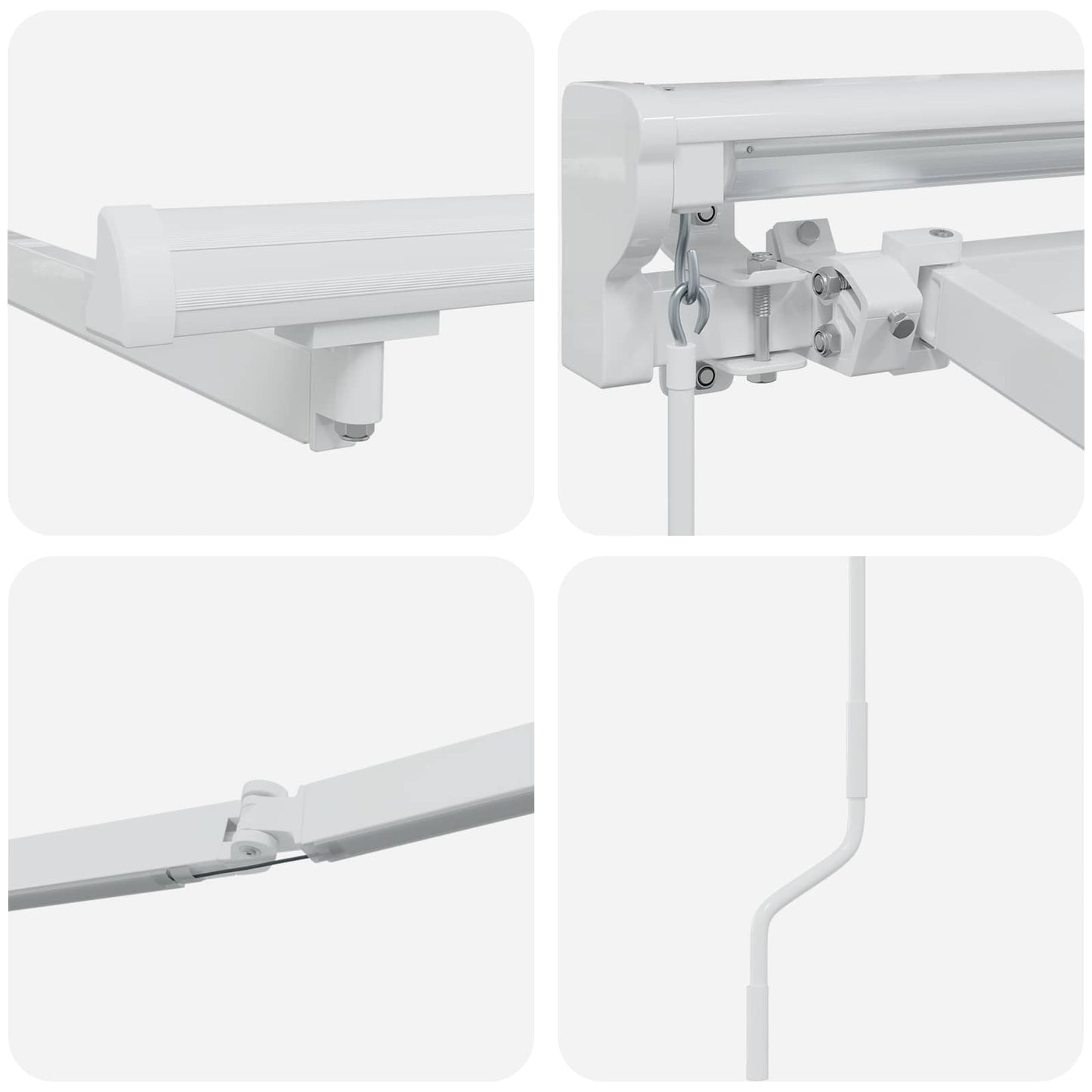 Handmatige Luifelhouder Met Led's Aluminium 2,5 x 2 m