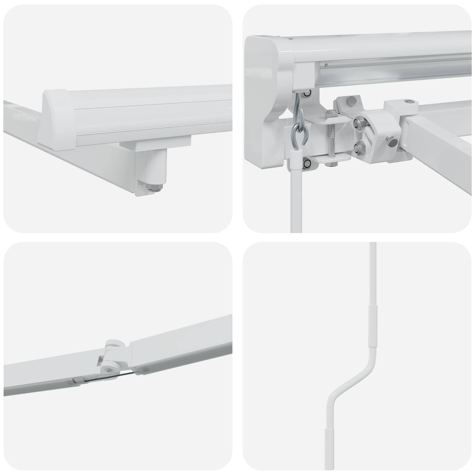 Handmatige Luifelhouder Met Led's Aluminium 2,5 x 2 m