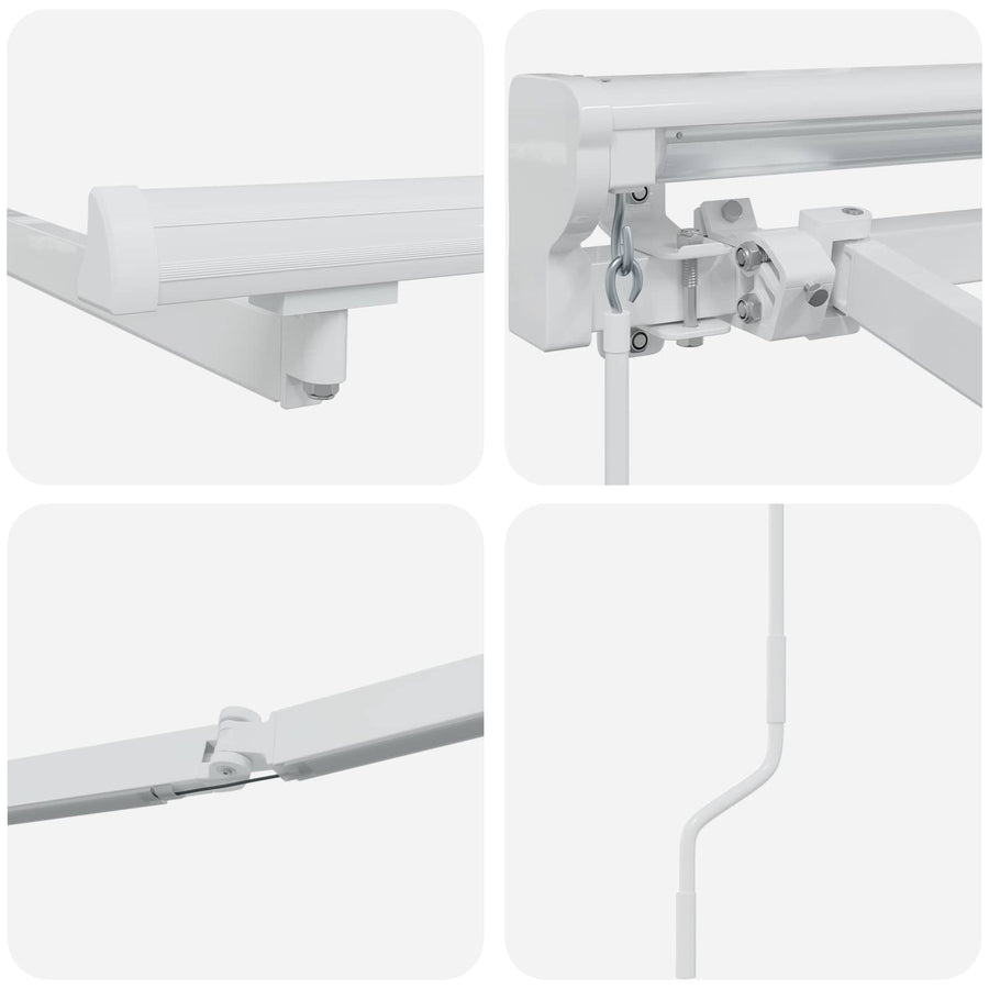 Handmatige Luifelhouder Met Led's Aluminium 2,5 x 2 m
