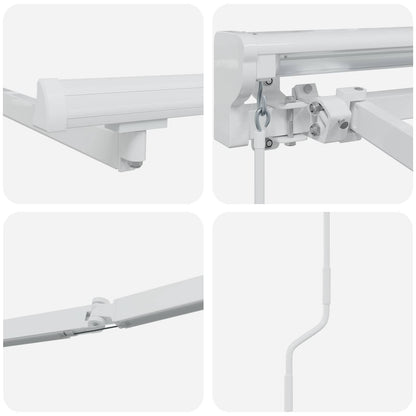 Handmatige Luifelhouder Met Led's Aluminium 3 x 2 m