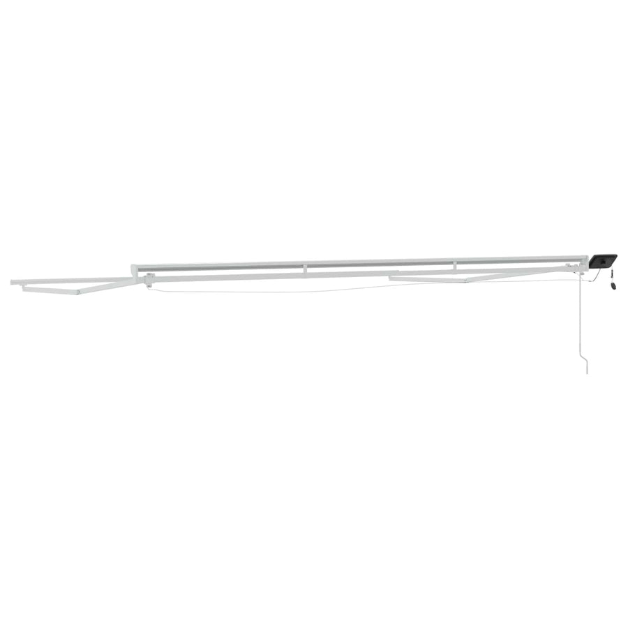 Handmatige Luifelhouder Met Led's Aluminium 4 × 3 m