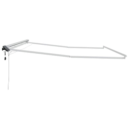 Handmatige Luifelhouder Met Led's Aluminium 4 × 3 m