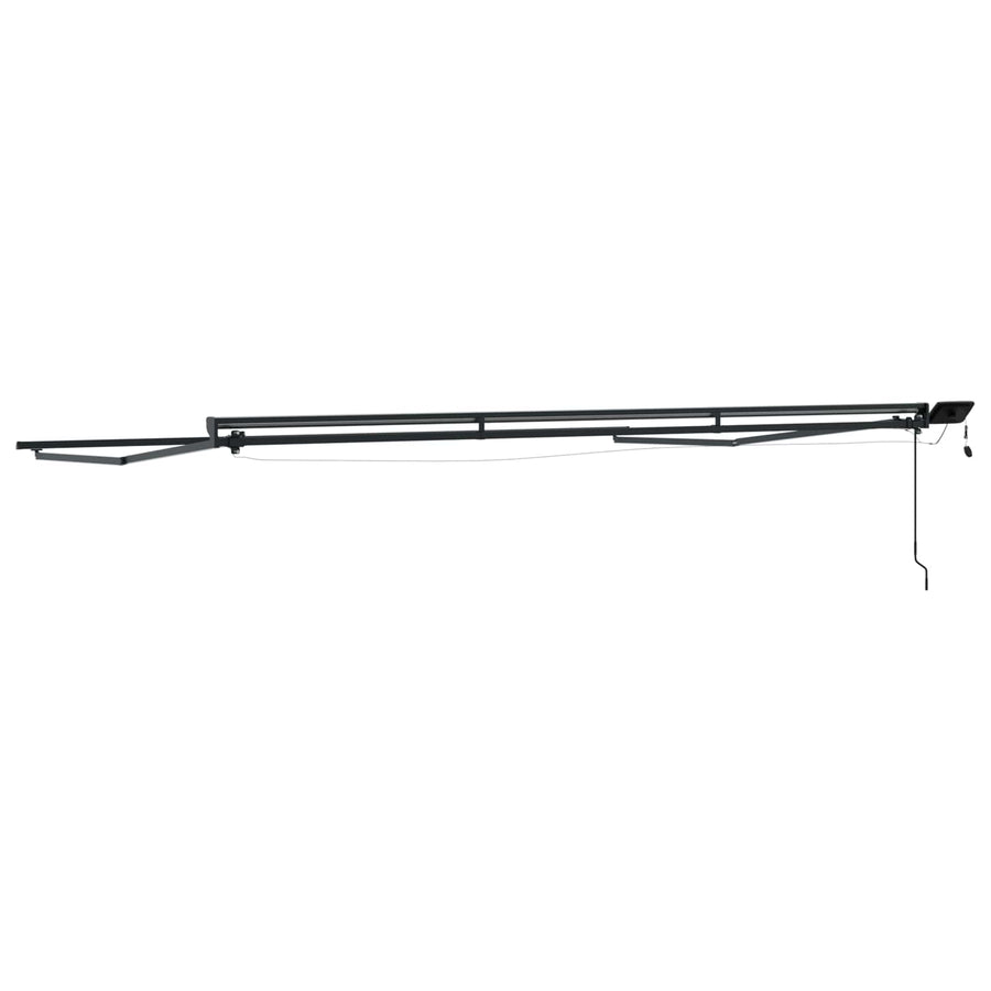 Handmatige Luifelhouder Met Led's Aluminium 4,5 × 3 m