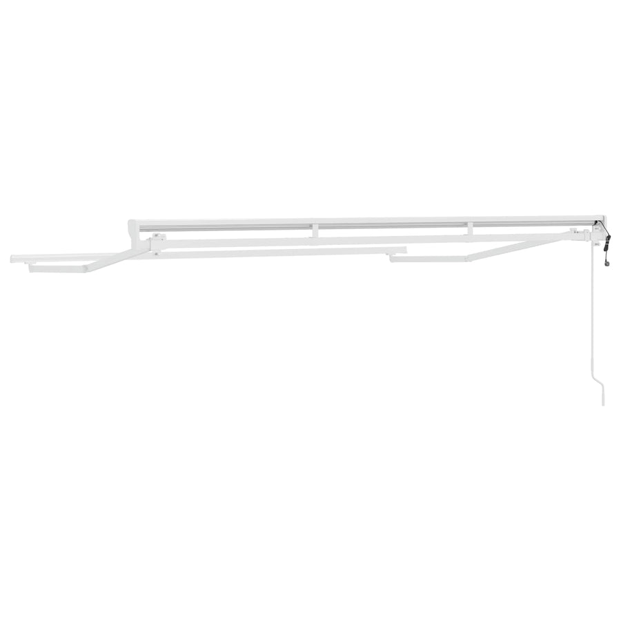 Elektrisch uitschuifbaar zonnescherm frame Wit 3,5 x 2,5 m