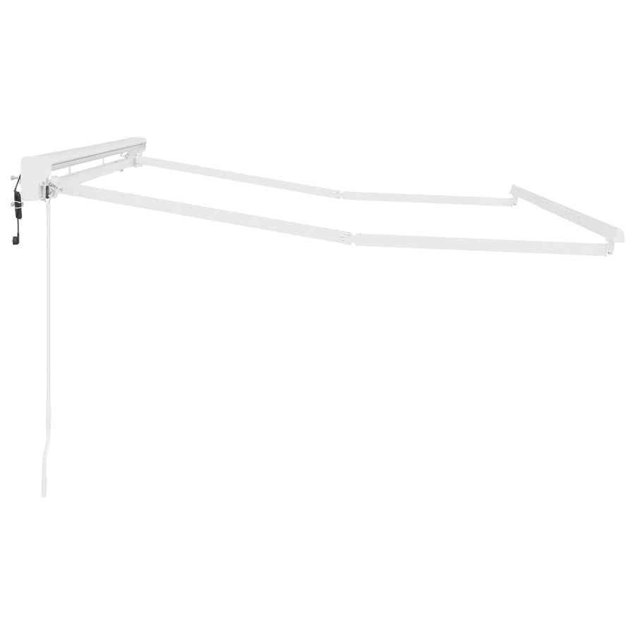 Elektrisch uitschuifbaar zonnescherm frame Wit 3,5 x 2,5 m