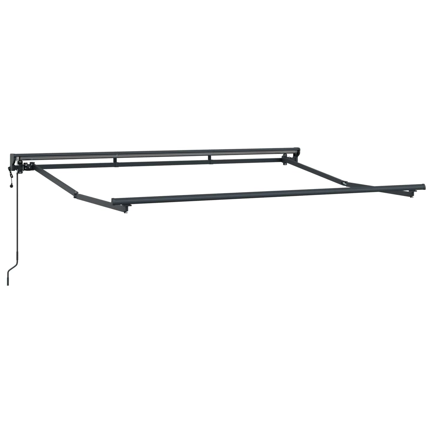 Elektrisch uitschuifbaar zonnescherm frame Antraciet 2,5 x 2 m