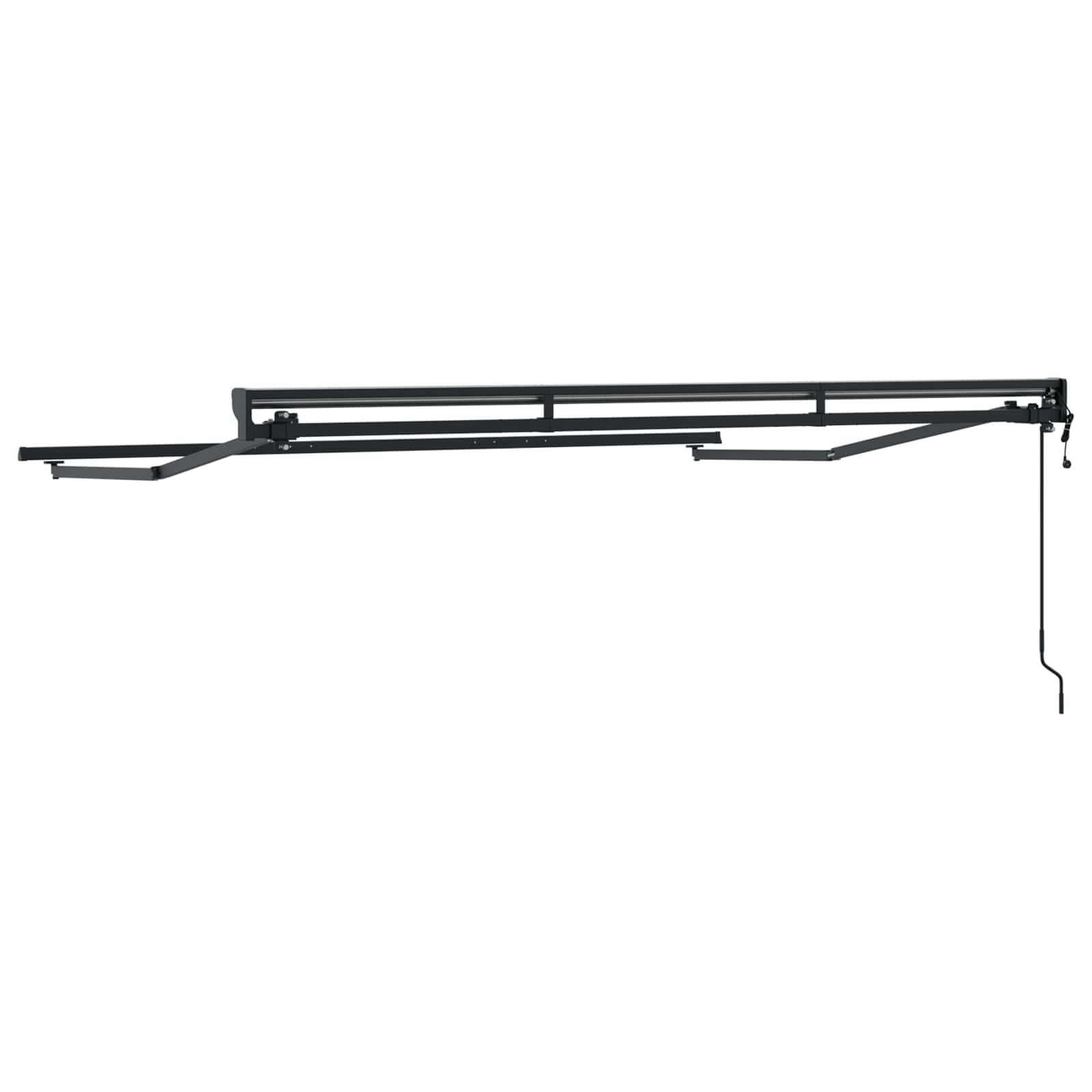 Elektrisch uitschuifbaar zonnescherm frame Antraciet 2,5 x 2 m