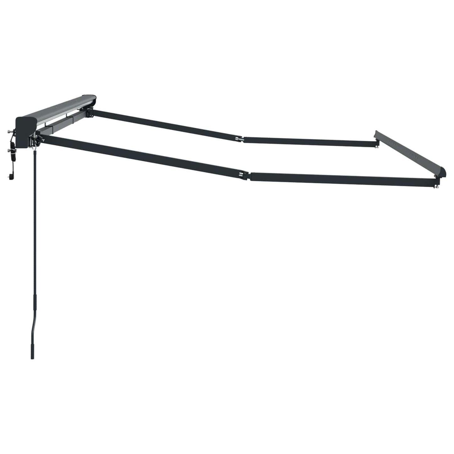 Elektrisch uitschuifbaar zonnescherm frame Antraciet 2,5 x 2 m
