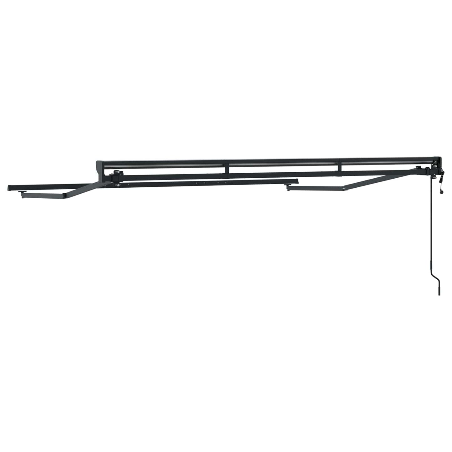 Elektrisch uitschuifbaar zonnescherm frame Antraciet 3,5 x 2 m