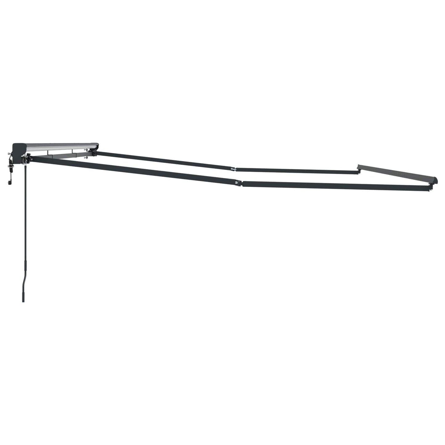 Elektrisch uitschuifbaar zonnescherm frame Antraciet 4 x 2 m