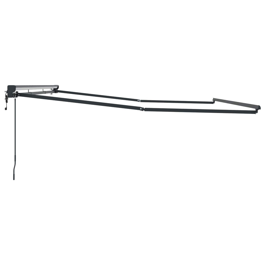 Elektrisch uitschuifbaar zonnescherm frame Antraciet 4 × 3,5 m
