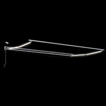 Elektrisch Zonnescherm Frame met LED's Wit 4 × 3 m Aluminium