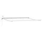 Elektrisch zonnescherm frame 4,5x3 m aluminium wit met LED