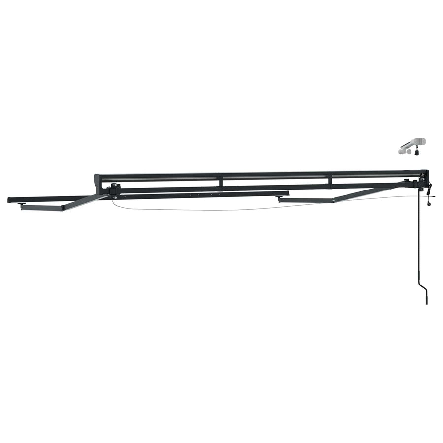 Elektrisch Zonnescherm Frame met LED's Antraciet 2,5 x 2 m
