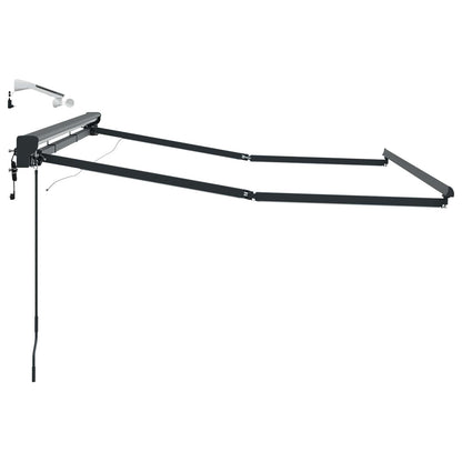 Elektrisch Zonnescherm Frame met LED's Antraciet 2,5 x 2 m