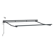 Elektrisch zonnescherm frame 3x2.5m antraciet met LED
