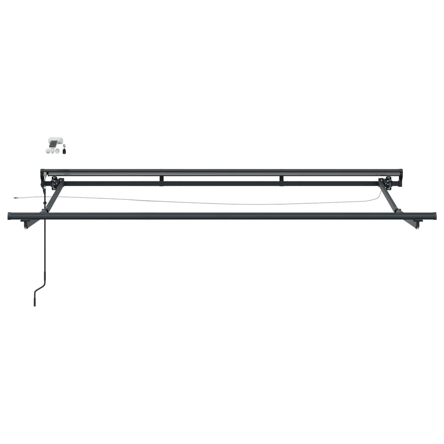 Elektrisch Zonnescherm Frame met LED's Antraciet 3 x 2,5 m