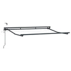 Electric Awning Frame with LEDs Anthracite 3.5 x 2.5 m