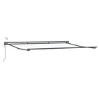 Elektrisch zonnescherm frame 4x3 m antraciet met LED