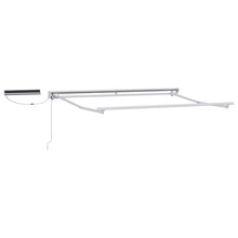 Elektrisch uitschuifbaar zonnescherm frame Wit 3 x 2 m Staal