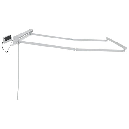 Elektrisch uitschuifbaar zonnescherm frame Wit 3 x 2,5 m Staal
