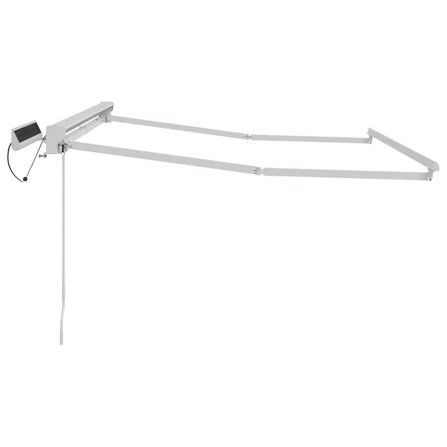 Elektrisch uitschuifbaar zonnescherm frame Wit 3 x 2,5 m Staal