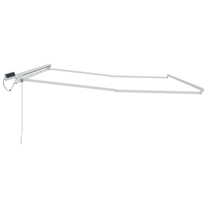 Elektrisch uitschuifbaar zonnescherm frame Wit 4,5 × 3,5 m