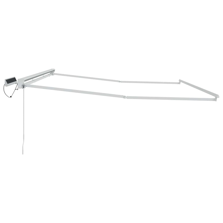 Elektrisch uitschuifbaar zonnescherm frame Wit 4,5 × 3,5 m