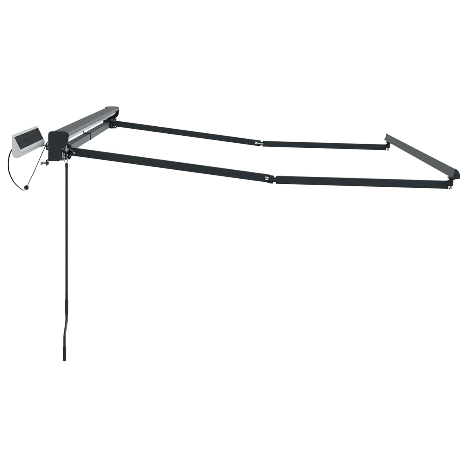 Elektrisch uitschuifbaar zonnescherm frame Antraciet 2,5 x 2 m