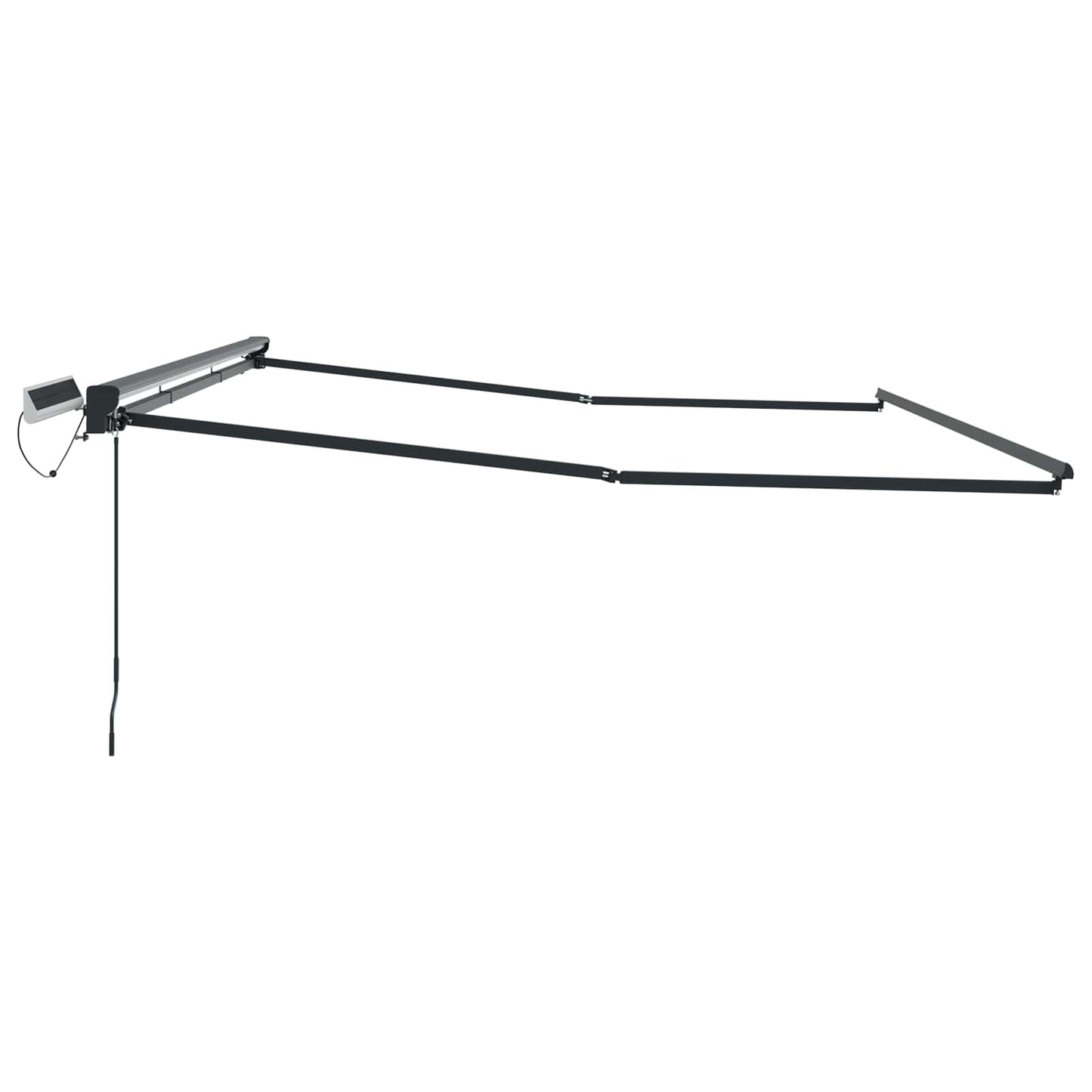 Elektrisch uitschuifbaar zonnescherm frame Antraciet 5 x 3 m