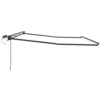 Elektrisch uitschuifbaar zonnescherm frame Antraciet 5 x 3 m