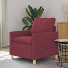 Bank Wijnrood Fabric