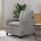 Sofa Light Grey 76 x 81 x 87.5 cm Velvet