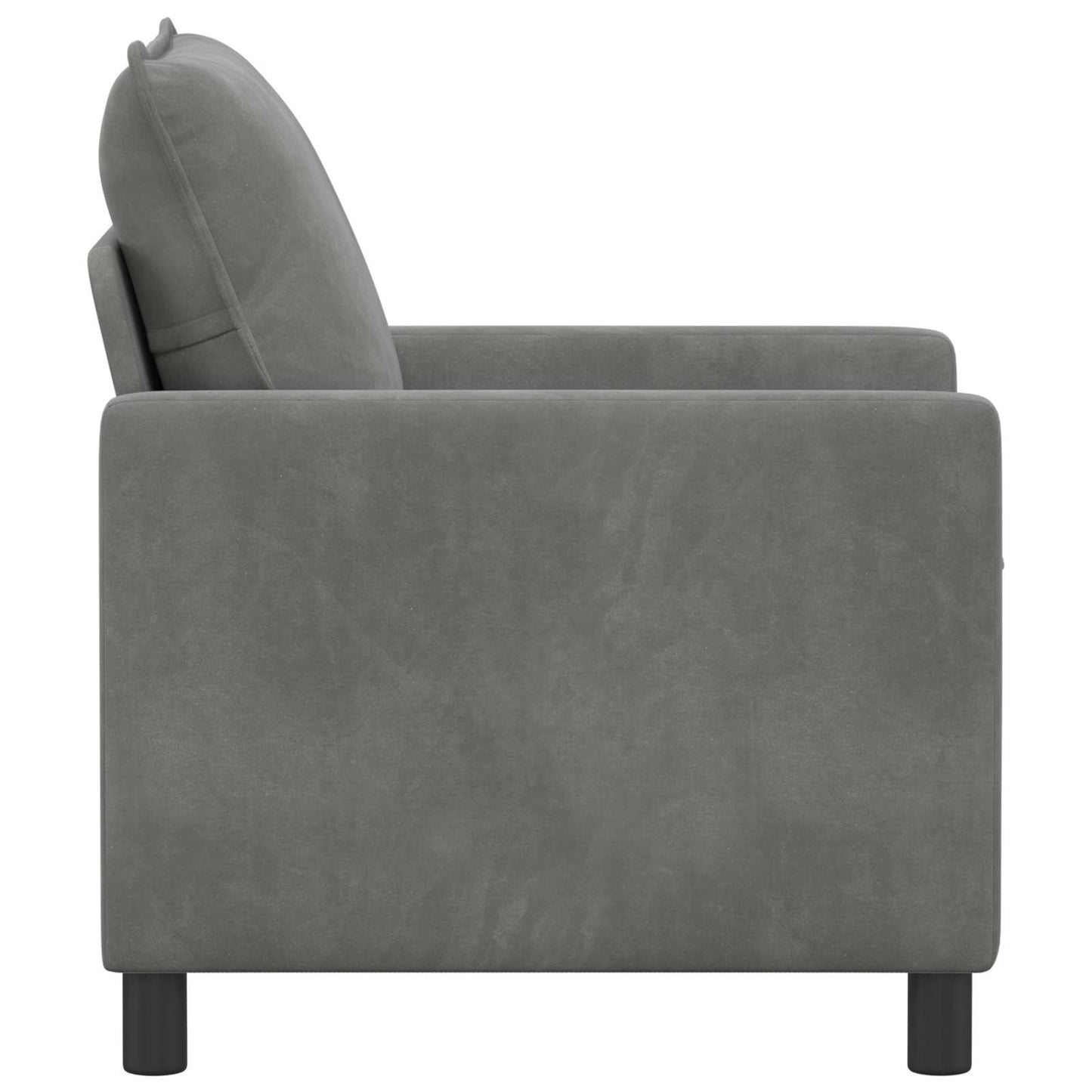 Bank Donkergrijs 76 x 81 x 87,5 cm Fluweel