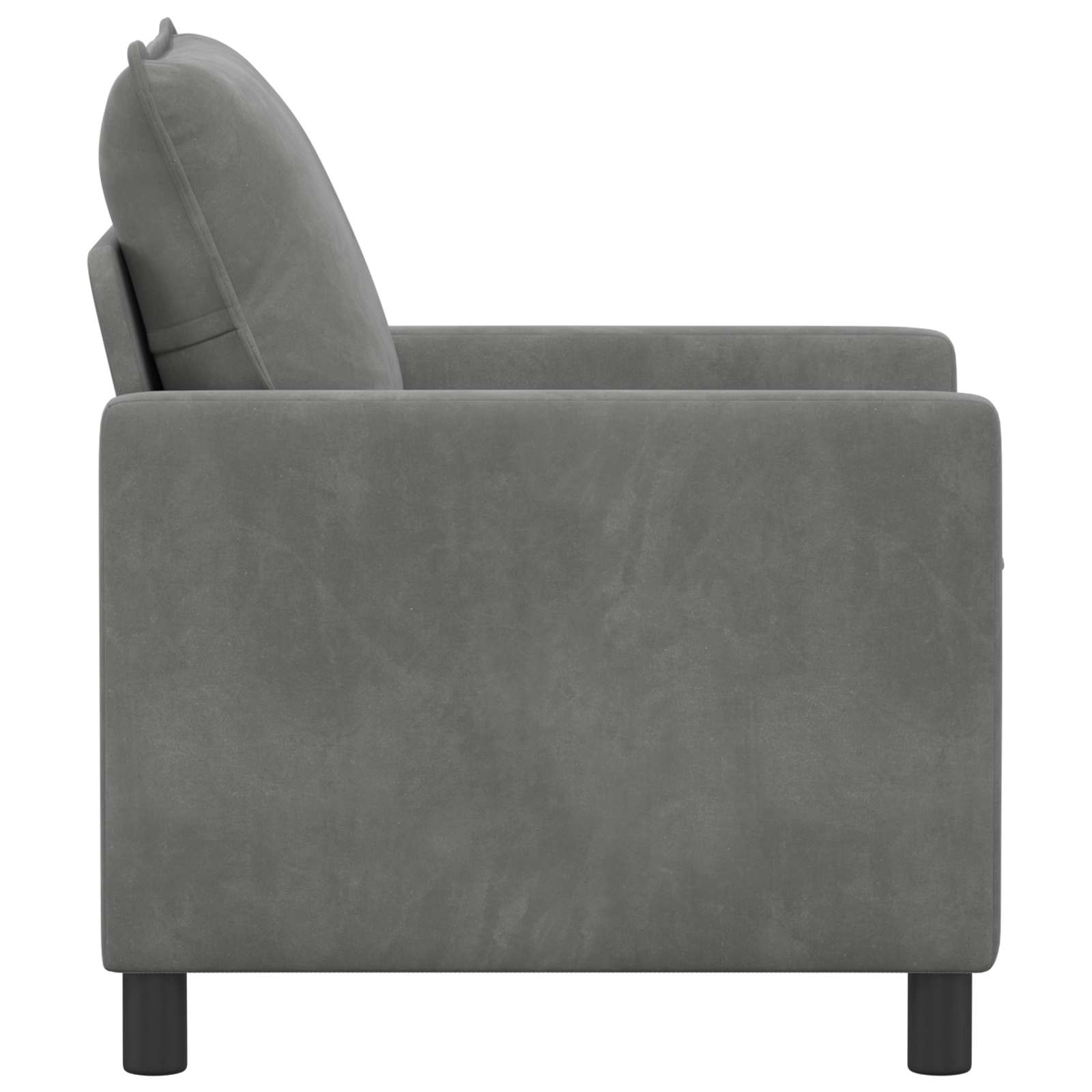 Bank Donkergrijs 76 x 81 x 87,5 cm Fluweel