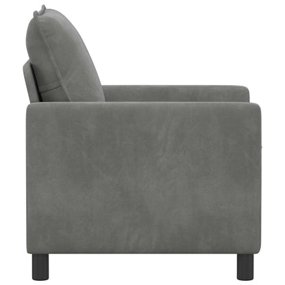 Bank Donkergrijs 76 x 81 x 87,5 cm Fluweel