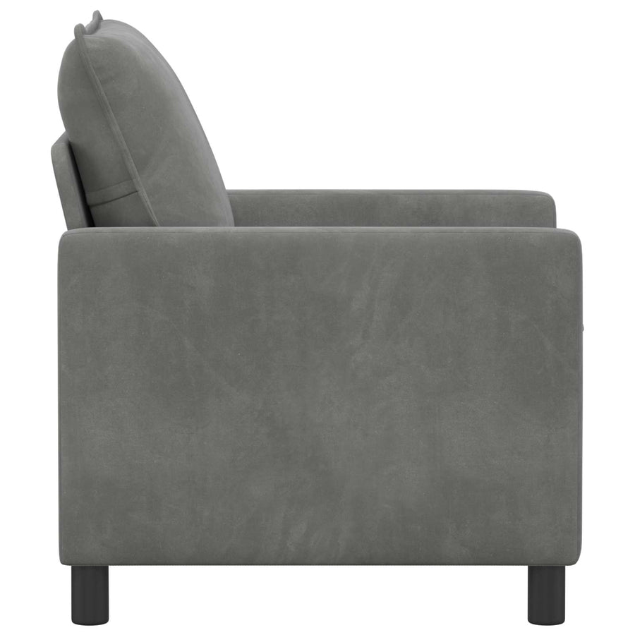Bank Donkergrijs 76 x 81 x 87,5 cm Fluweel