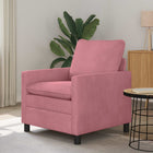 Pink Sofa 76 x 81 x 87.5 cm Velvet