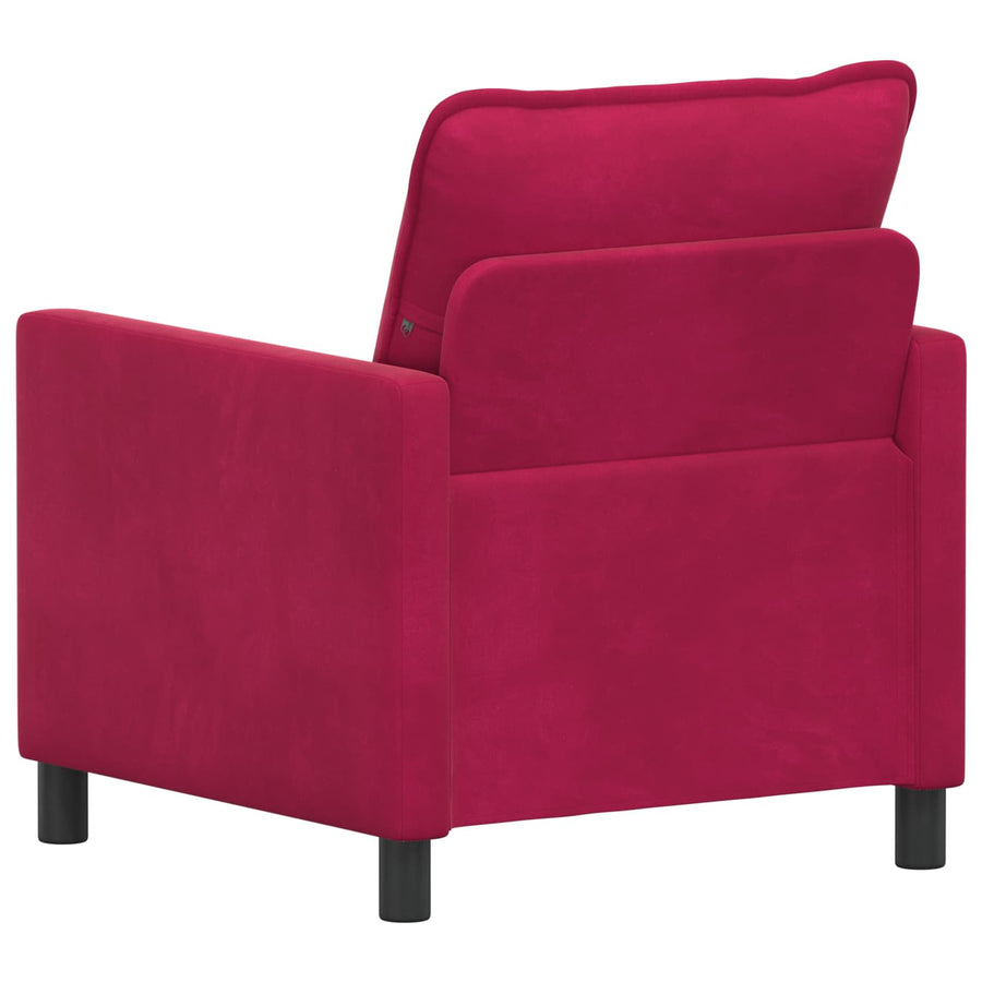 Bank Wijnrood 76 x 81 x 87,5 cm Fluweel