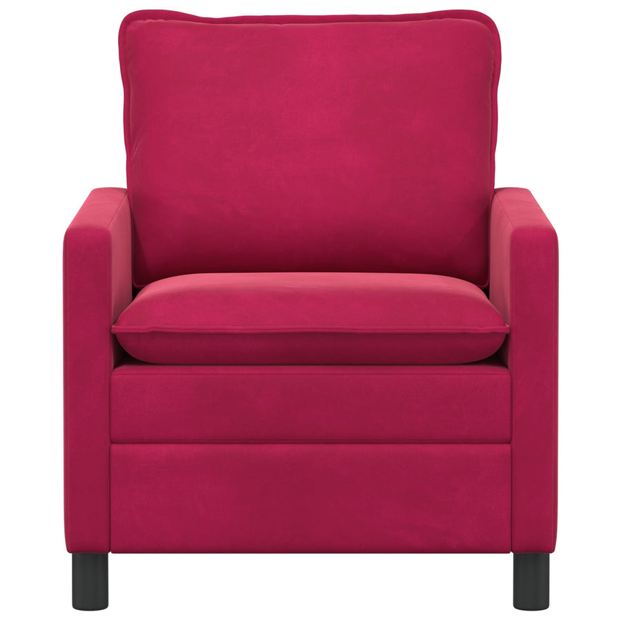 Bank Wijnrood 76 x 81 x 87,5 cm Fluweel