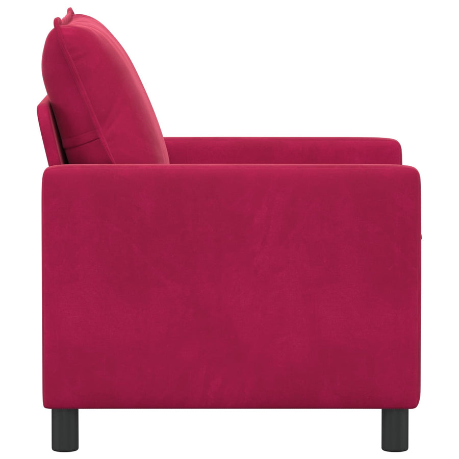 Bank Wijnrood 76 x 81 x 87,5 cm Fluweel