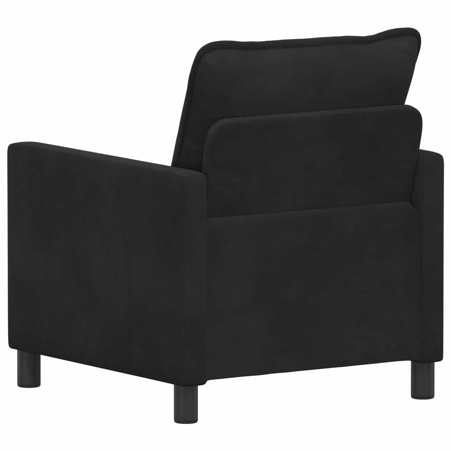 Bank Zwart 76 x 81 x 87,5 cm Fluweel