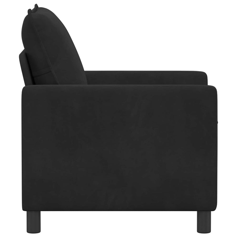 Bank Zwart 76 x 81 x 87,5 cm Fluweel