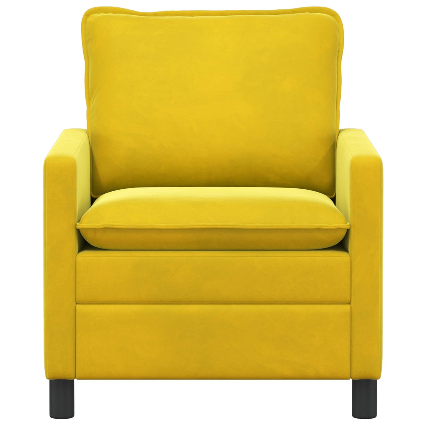 Bank Geel 76 x 81 x 87,5 cm Fluweel