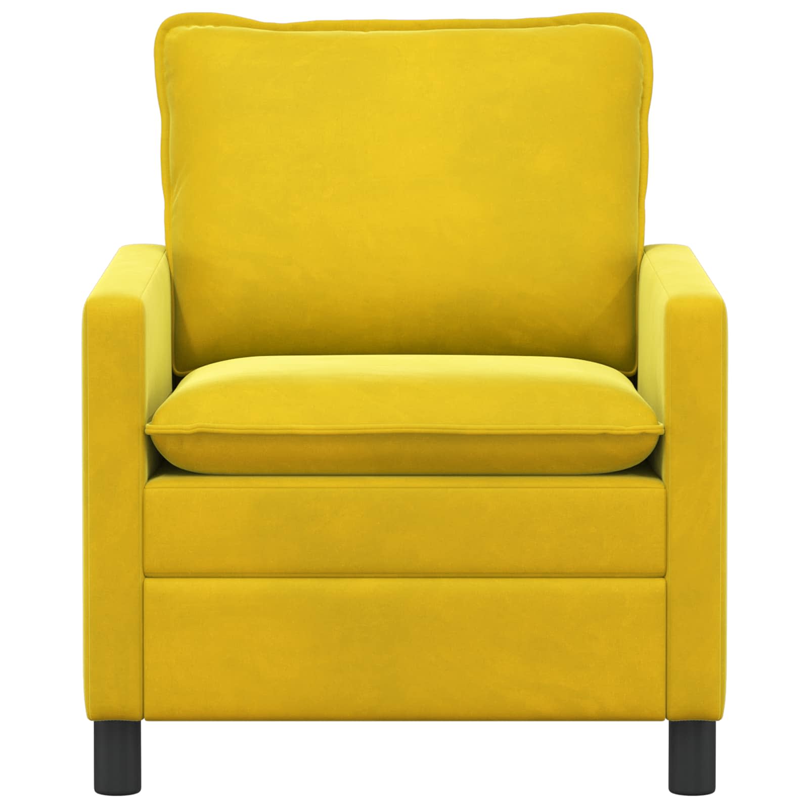 Bank Geel 76 x 81 x 87,5 cm Fluweel