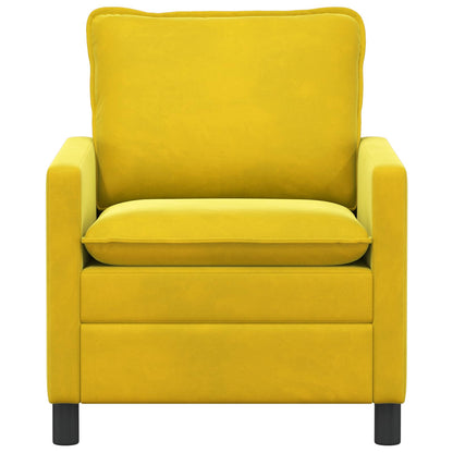 Bank Geel 76 x 81 x 87,5 cm Fluweel