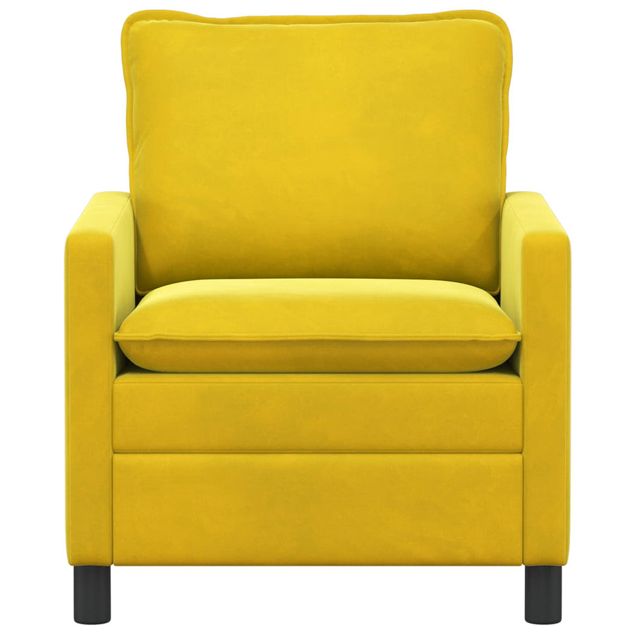 Bank Geel 76 x 81 x 87,5 cm Fluweel