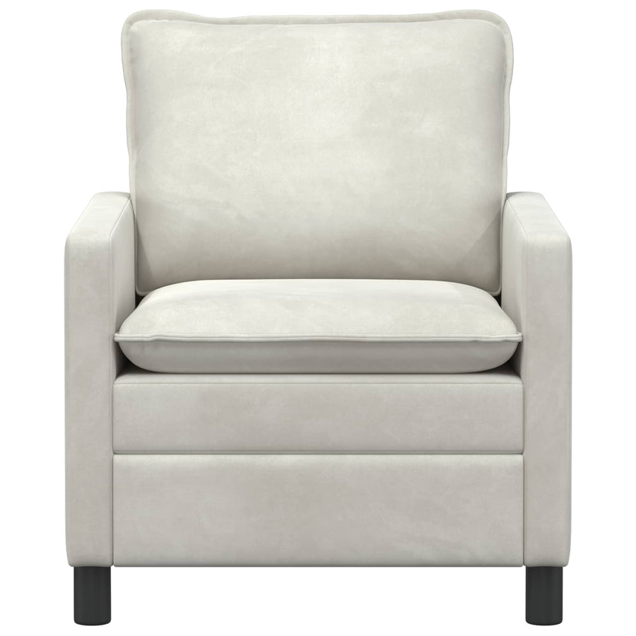 Bank Crèmekleurig 76 x 81 x 87,5 cm Fluweel