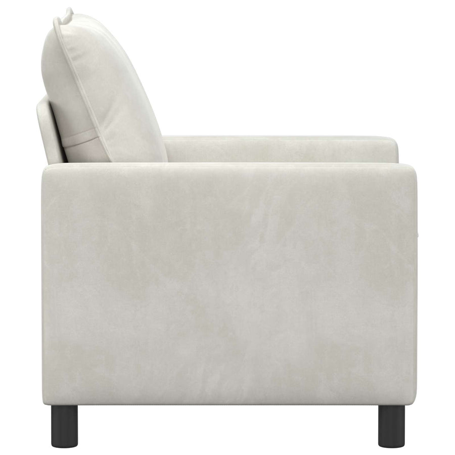 Bank Crèmekleurig 76 x 81 x 87,5 cm Fluweel