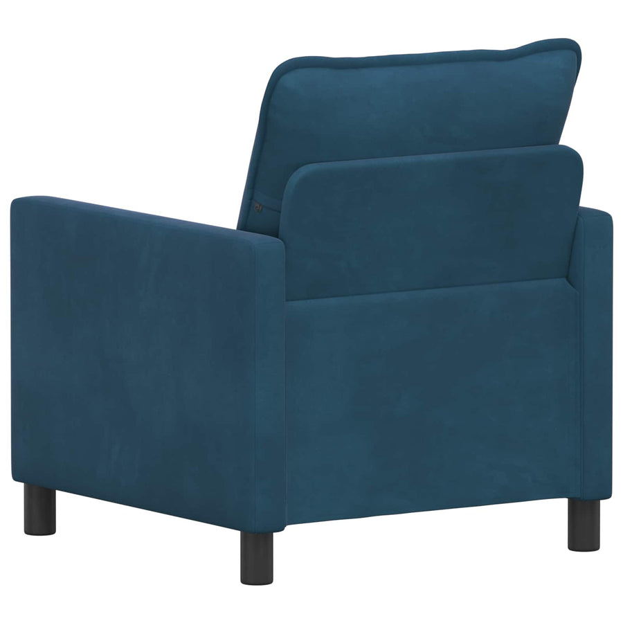 Bank Blauw 76 x 81 x 87,5 cm Fluweel